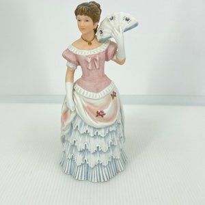 Vintage Homco Porcelain Southern Lady “Shall We Dance” Collection Figure 1421
